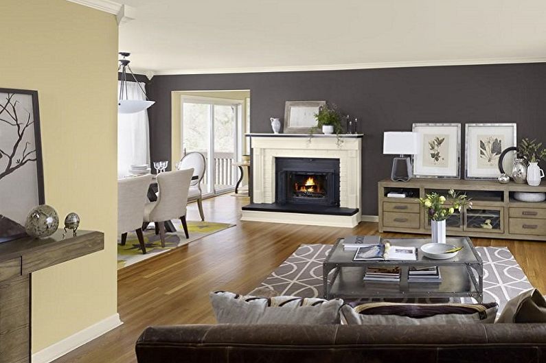 What colors does gray match with - Living Room Design