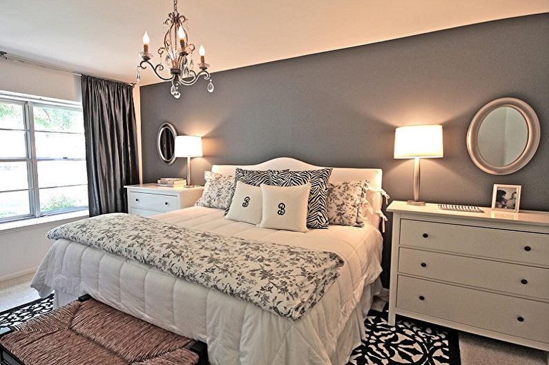 What colors does gray match with - Bedroom Design