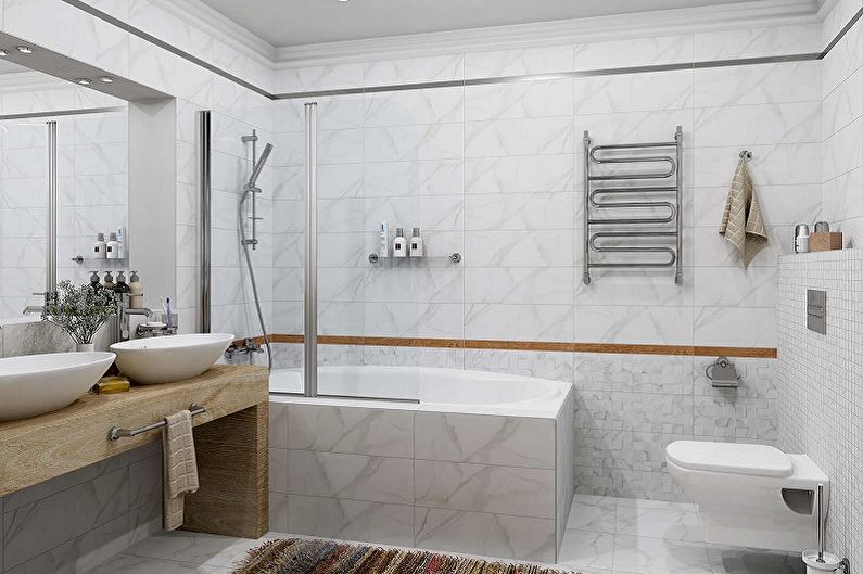 What colors does gray match with - Bathroom Design