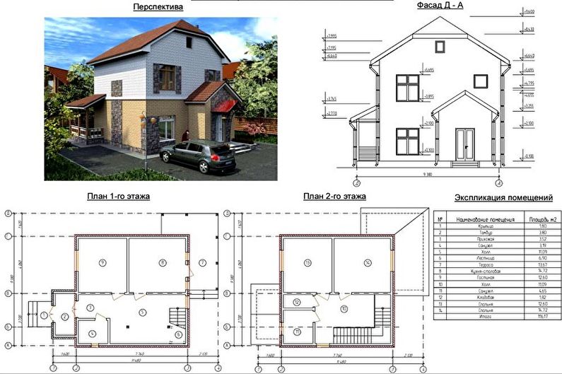 Layout ideas for a two-story house