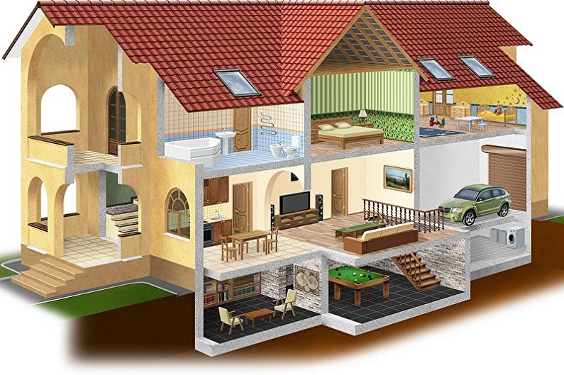 Layout ideas for a two-story house