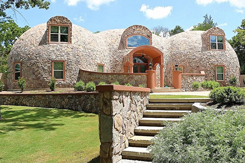 Modern projects of two-story houses - Dome two-story houses