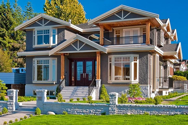 Modern projects of two-story houses - Duplex
