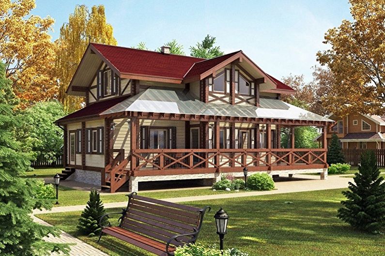 Two-story houses - photos and projects