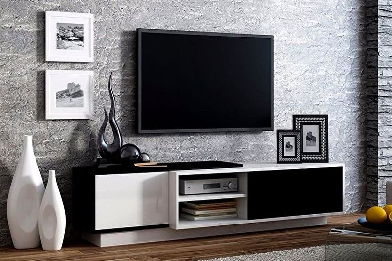 Bedside tables under the TV from a chipboard or MDF