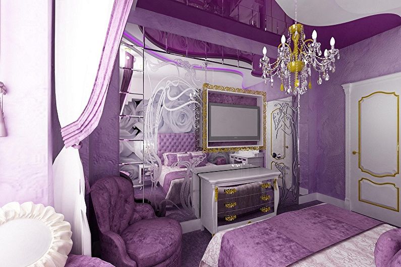 Mihin väreihin purppura yhdistyy - valokuva