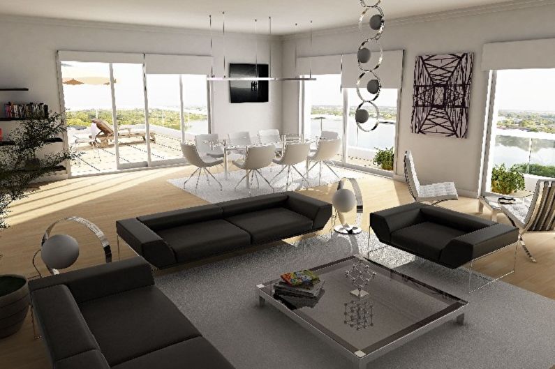 Living room furniture in a modern style - Techno