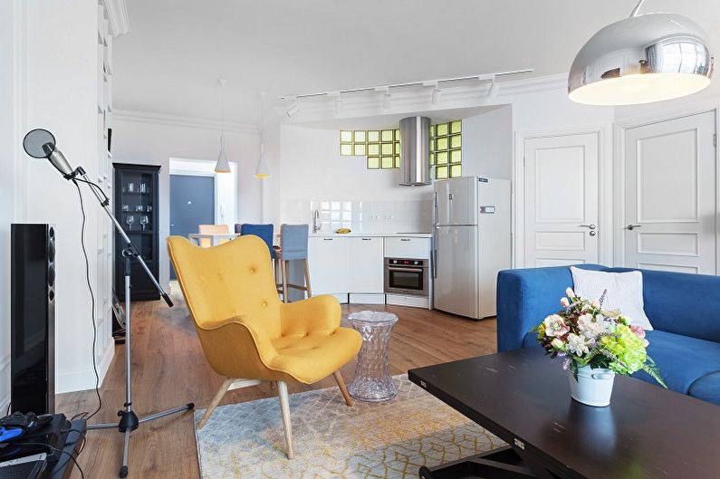 Contemporary Style Living Room Furniture - Armchairs