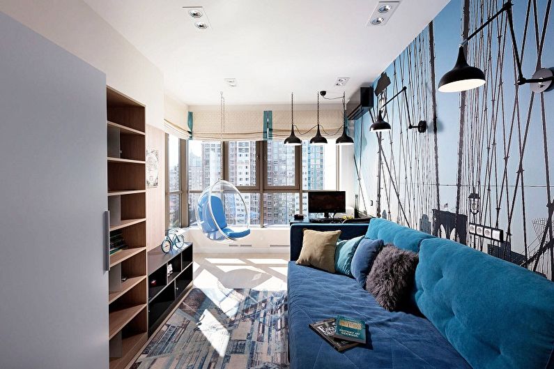 Living room furniture in a modern style - photo
