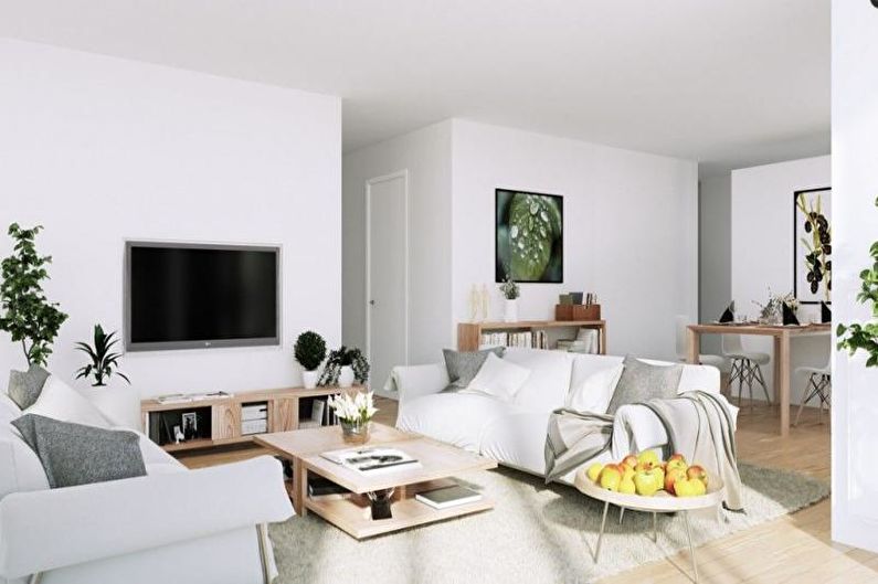 Living room furniture in a modern style - photo
