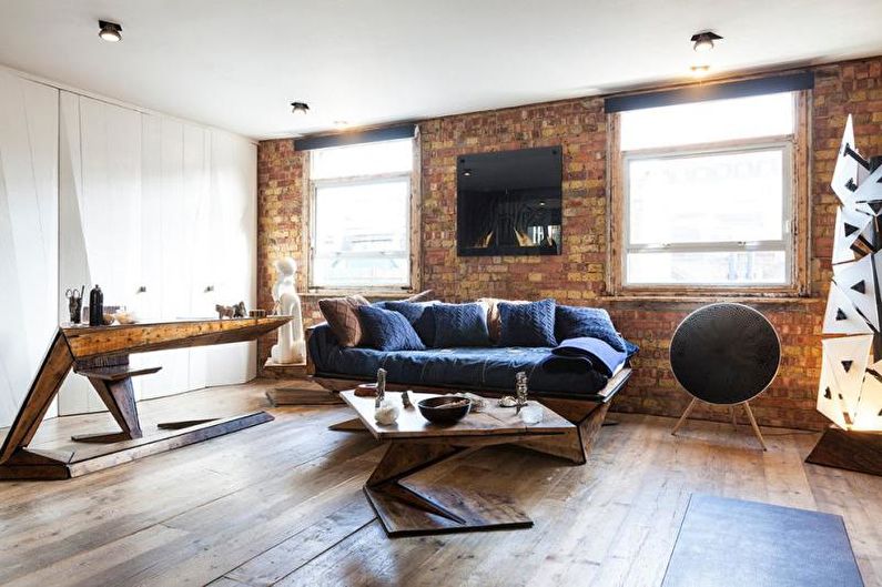 Living room furniture in a modern style - photo