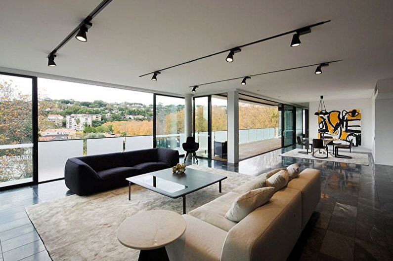 Living room furniture in a modern style - photo
