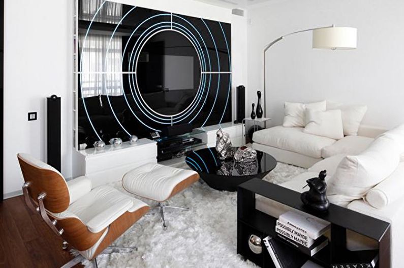 Living room furniture in a modern style - photo