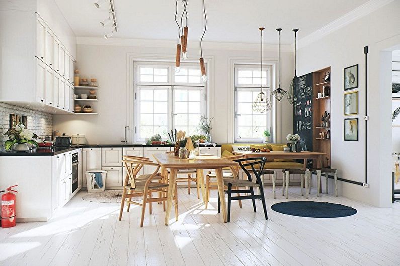 Scandinavian Style Kitchen Design - Lighting and Decor