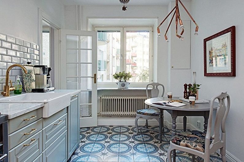 Scandinavian style kitchen interior design - photo