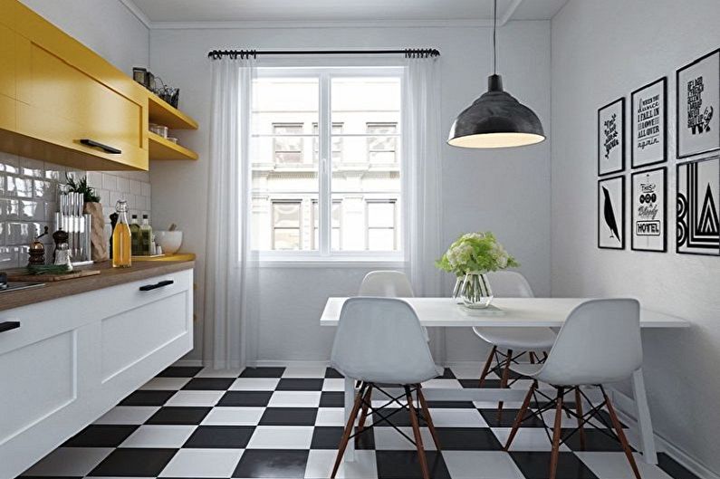 Scandinavian style kitchen interior design - photo