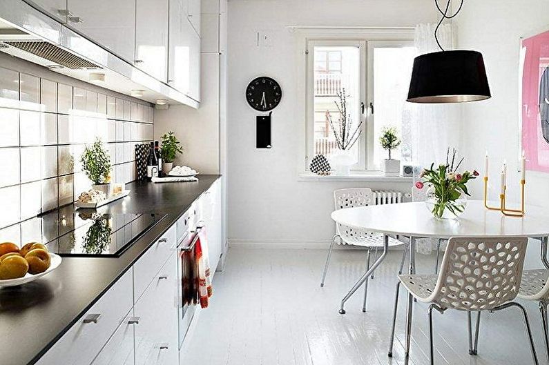 Scandinavian style kitchen interior design - photo