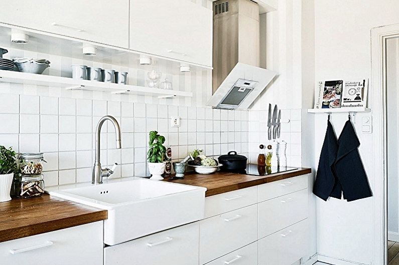 Scandinavian style kitchen interior design - photo