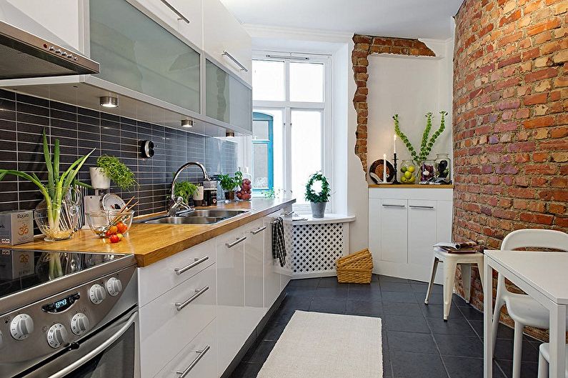 Scandinavian style kitchen interior design - photo