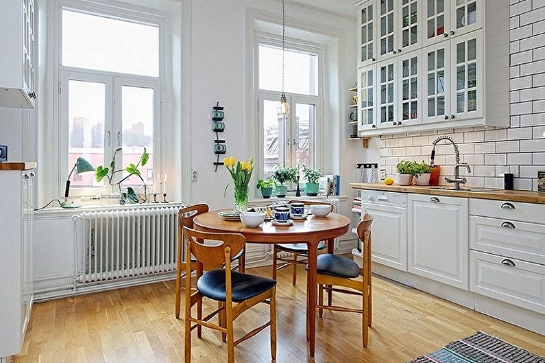 Scandinavian style kitchen interior design - photo