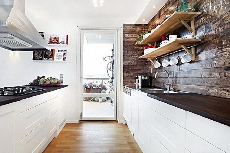 Scandinavian style kitchen interior design - photo