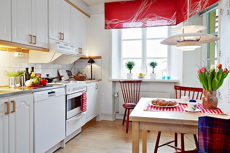 Scandinavian style kitchen interior design - photo
