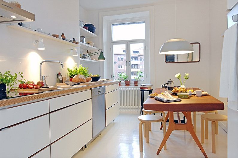 Scandinavian style kitchen interior design - photo