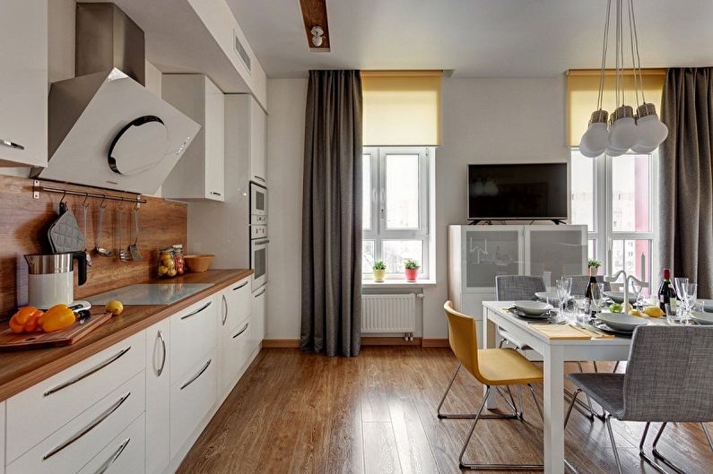 Scandinavian style kitchen interior design - photo