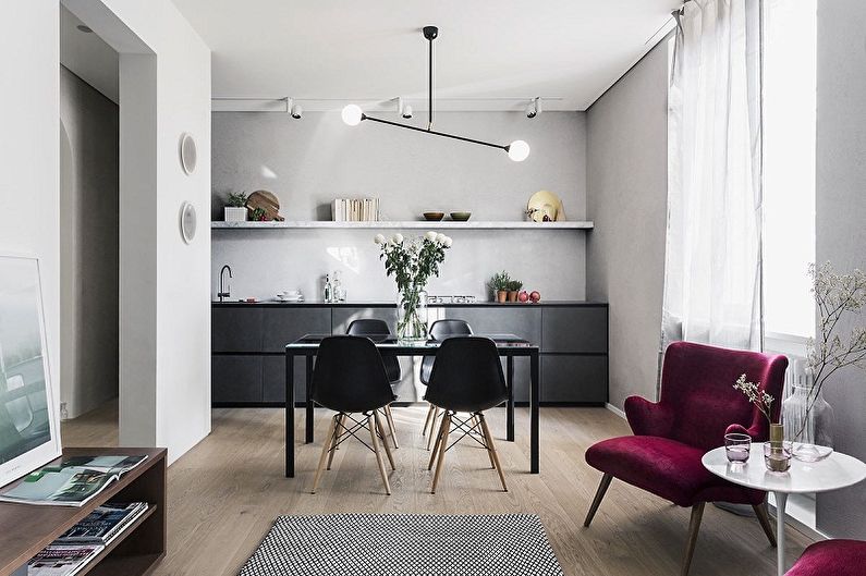Scandinavian style kitchen interior design - photo