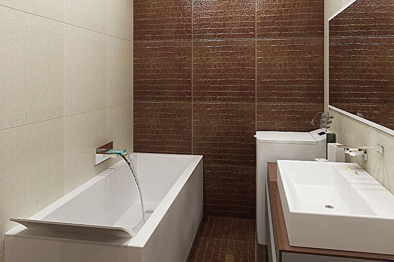 Bathroom design 2 sq.m. minimalist style