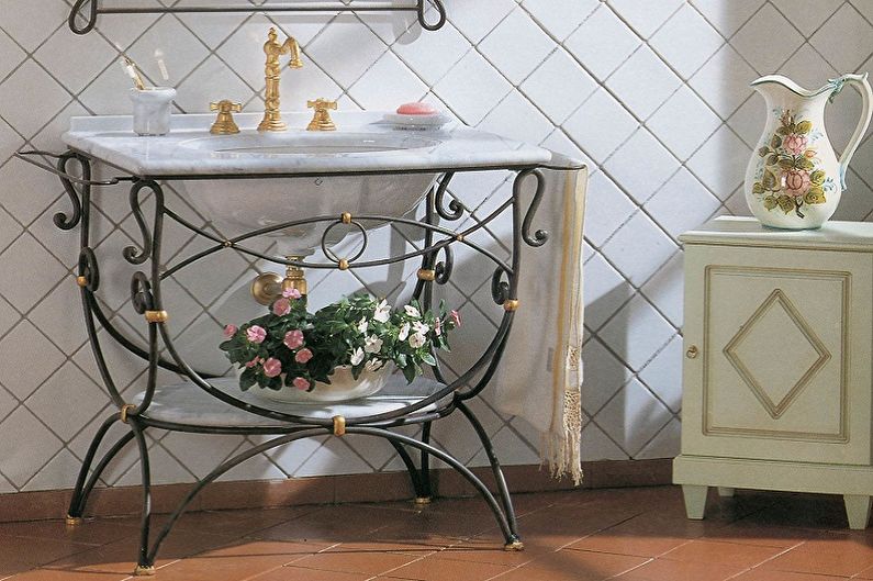 Bathroom washbasin cabinet - Materials