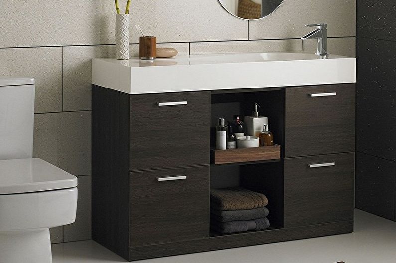 Types of washbasins under the sink in the bathroom - Floor stand under the sink