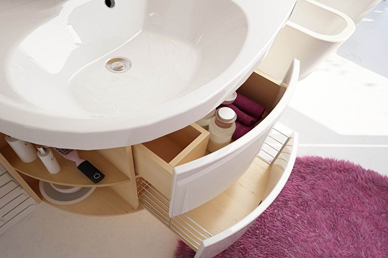 Bathroom sink cabinet - Interior filling