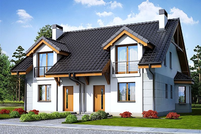 Two-story houses (90 photos): projects and ideas