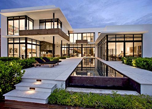 Houses with a flat roof (60 photos): projects and ideas
