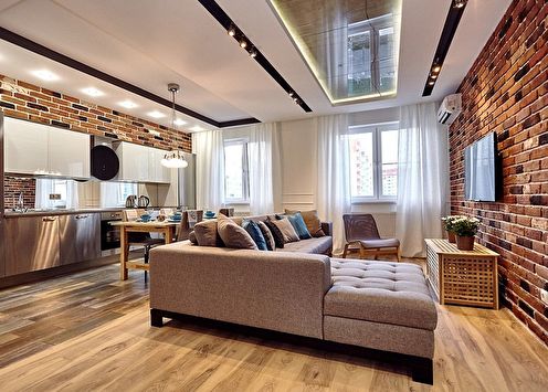 Two-level drywall ceilings (70 photos)