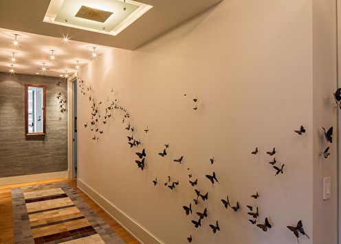 Butterflies on the wall (75 photos): DIY decor