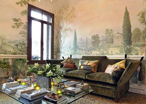Fresco on the wall (90 photos): decor ideas