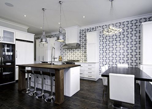 Washable wallpaper for the kitchen (+65 photo)