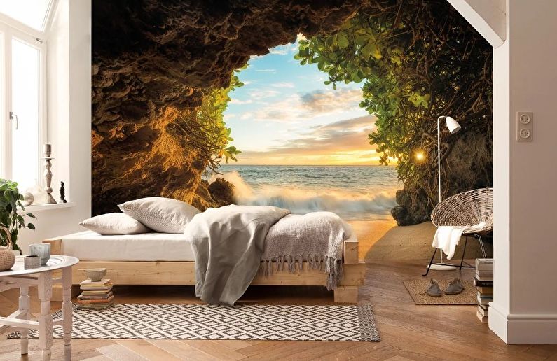 How to visually expand a room using wallpaper