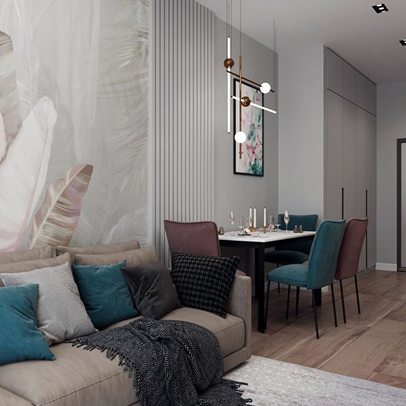 Projekt małego apartamentu typu studio - zdjęcie 2
