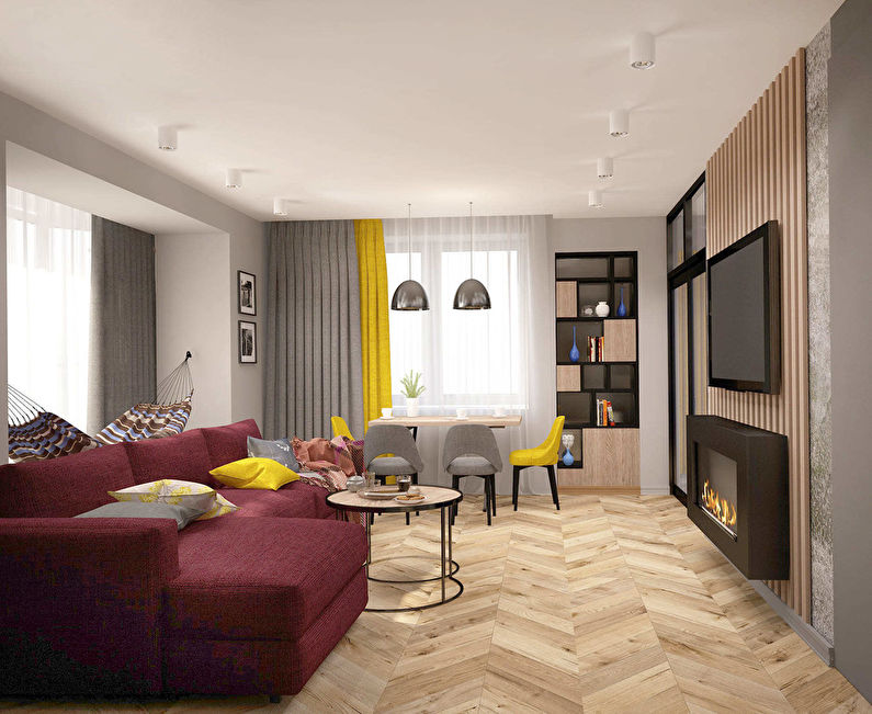 Design project of the living room Family Loft - photo 1