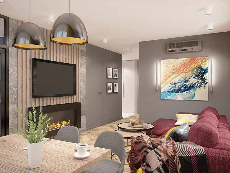 Design project of the living room Family Loft - photo 2