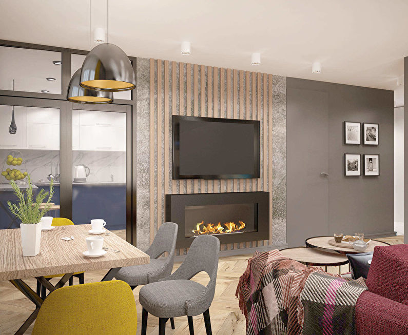 Design project of the living room Family Loft - photo 3