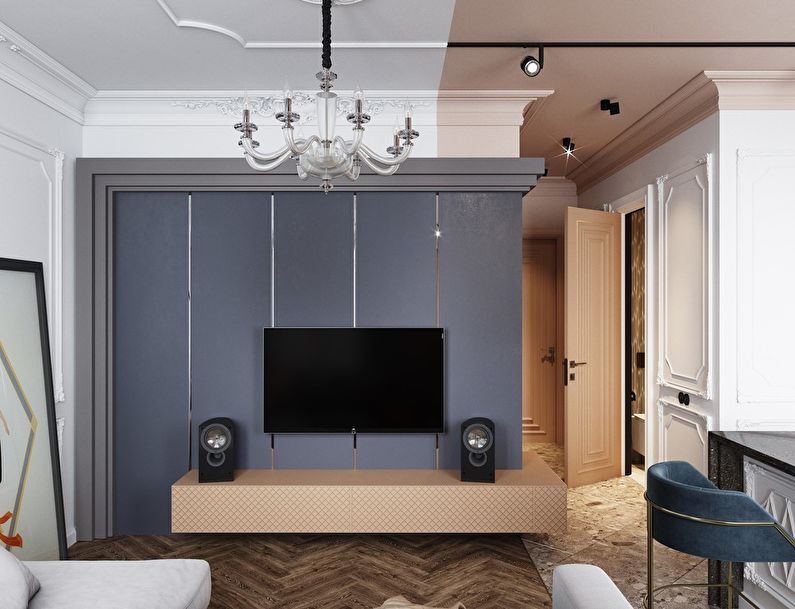 Dizajn stana 29 m² - fotografija 1