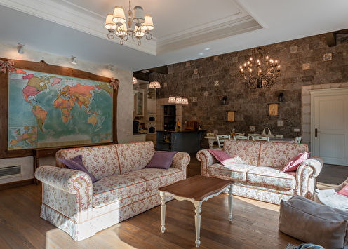 Provence kitchen-living room