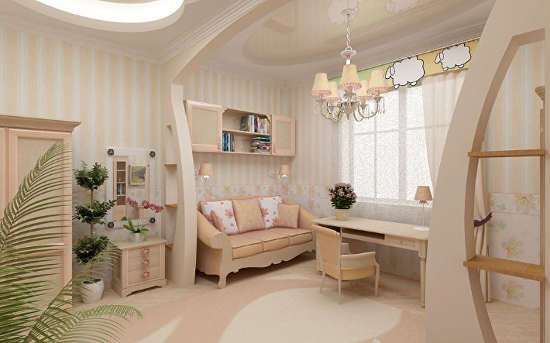 Drywall Partition - Zoning Room for Parents and Child