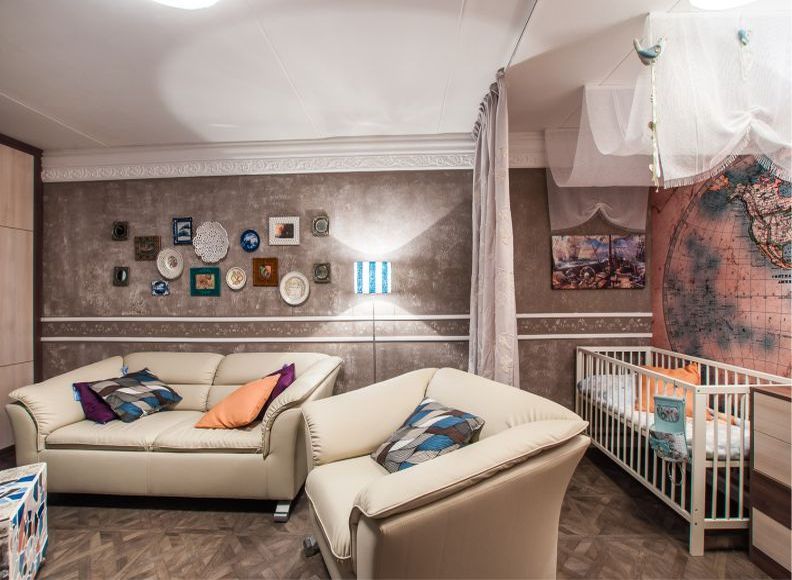 Curtains - zoning of the living room and children's room