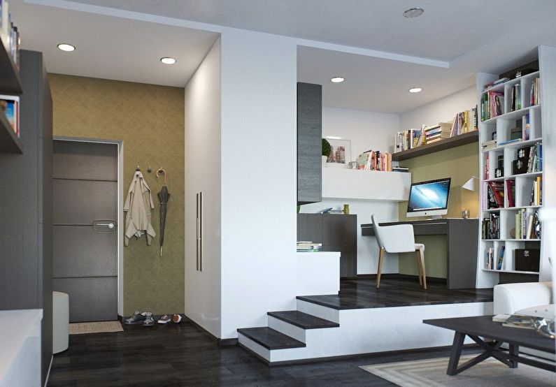 Podium - zoning room for parents and baby