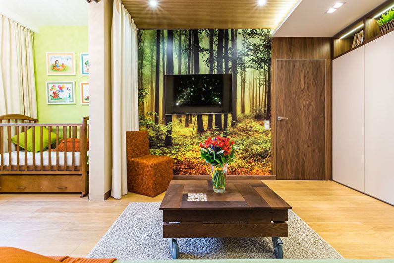 Zoning rooms for parents and baby